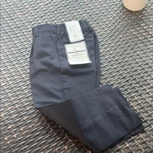 Navy blue Formal Bottoms with Smooth Fabric